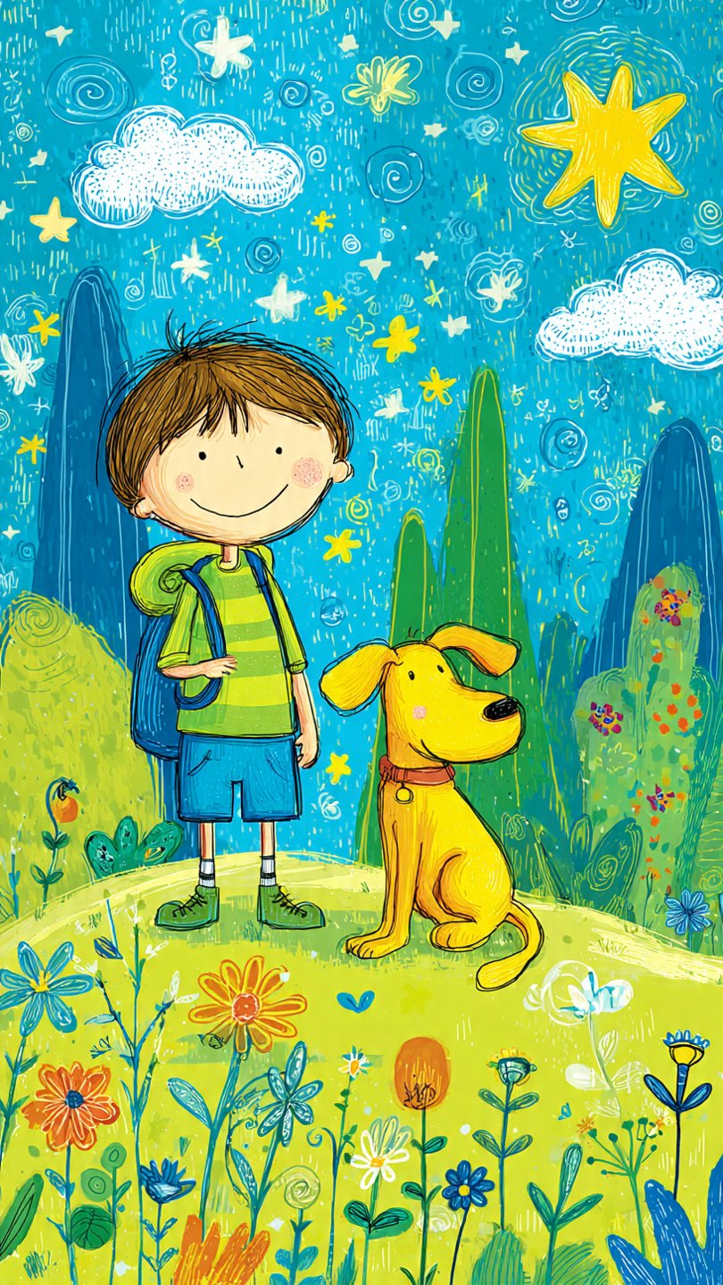 Kids editable planner, journal, notebook template